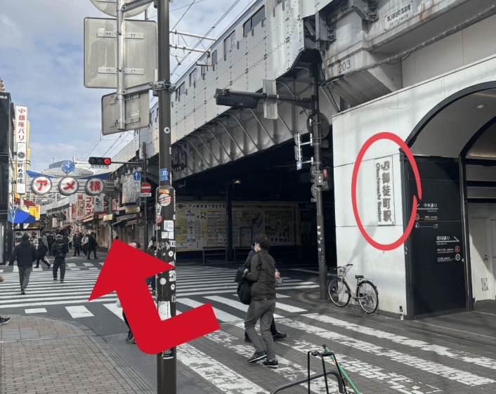 御徒町駅 北口を出る